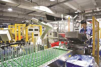 上海汽配的汽车零部件产品生产线